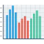 Bar graph icon 64x64