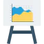 Line chart icon 64x64