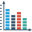 Bar chart icon 64x64
