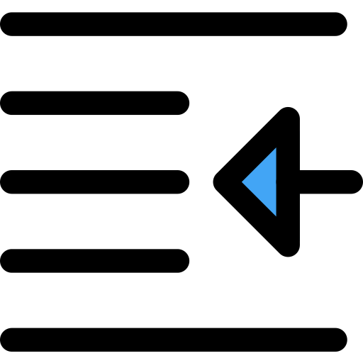 Outdent icon