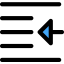 Outdent icon 64x64