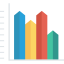 Bar chart icon 64x64