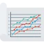 Increasing graph icon 64x64