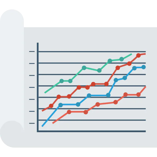 Increasing graph icon
