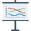 Line chart icon 64x64