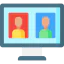 Online interview icon 64x64