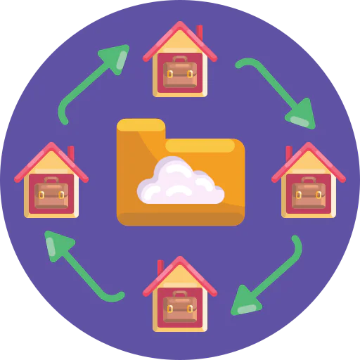Data sharing icon