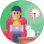 Работа из дома иконка 64x64