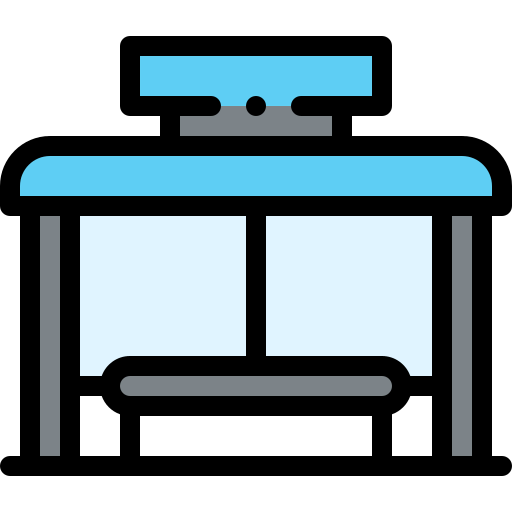 Bus stop icon