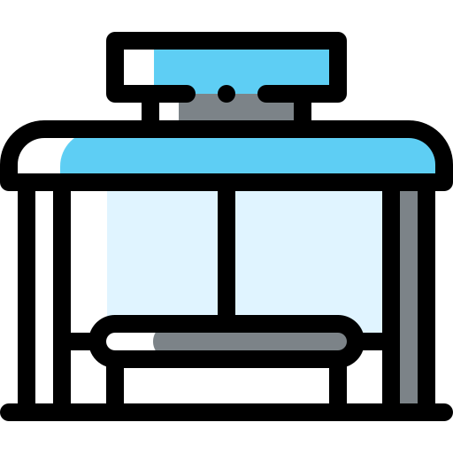 Bus stop icon