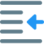 Outdent icon 64x64