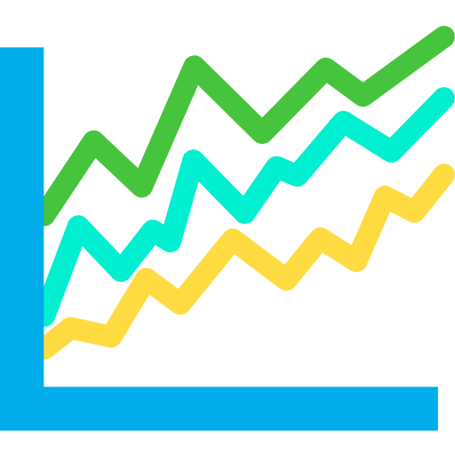 Line chart icon