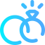 Wedding rings icon 64x64