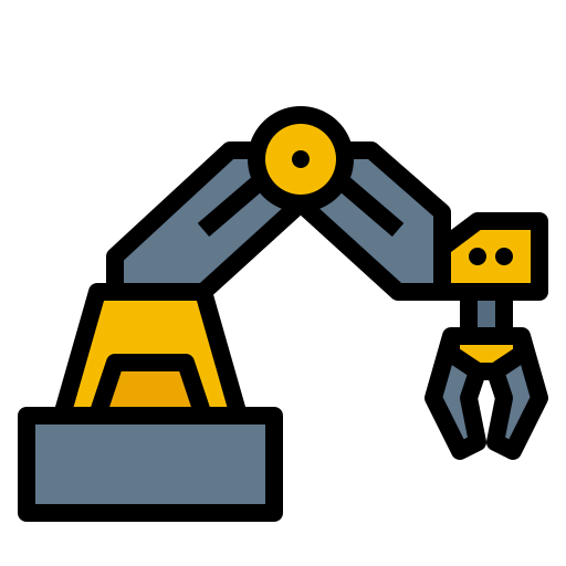 Robotic arm icon