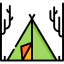 Camping tent icon 64x64