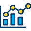 Bar chart icon 64x64