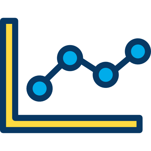 Line chart icon