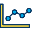 Line chart icon 64x64