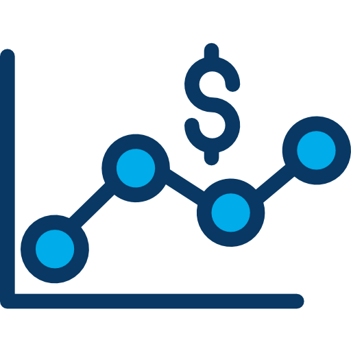 Line chart icon