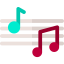 Musical notes icon 64x64