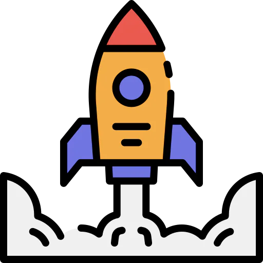 Rocket launch icon