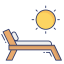 Beach chair ícono 64x64