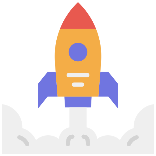 Rocket launch icon