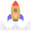 Запуск ракеты иконка 64x64