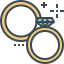Wedding rings icon 64x64