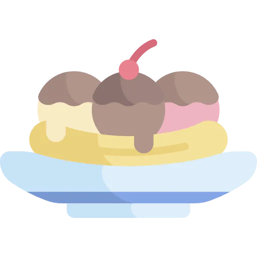 Banana split icon