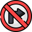 No turn right іконка 64x64