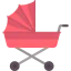 Baby stroller icon 64x64