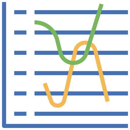 Scatter graph icon