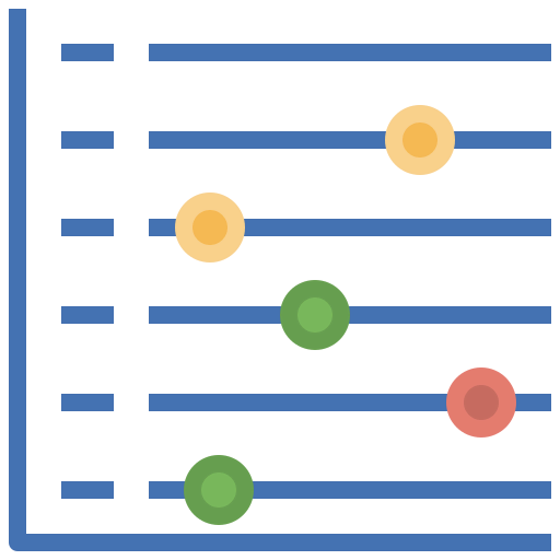 Scatter graph icon