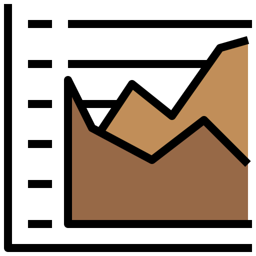 Area graph icon