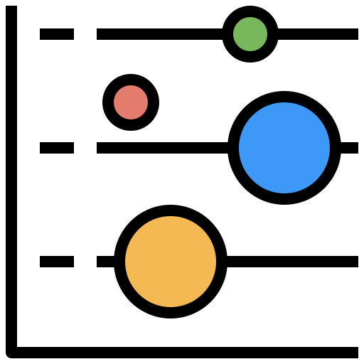 Bubble graph icon