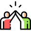 High five icon 64x64