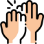High five icon 64x64