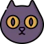 Black cat icon 64x64