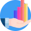 Bar chart icon 64x64