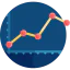 Line chart icon 64x64