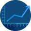 Line chart icon 64x64