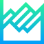 Line chart icon 64x64