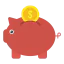 Piggy bank icon 64x64