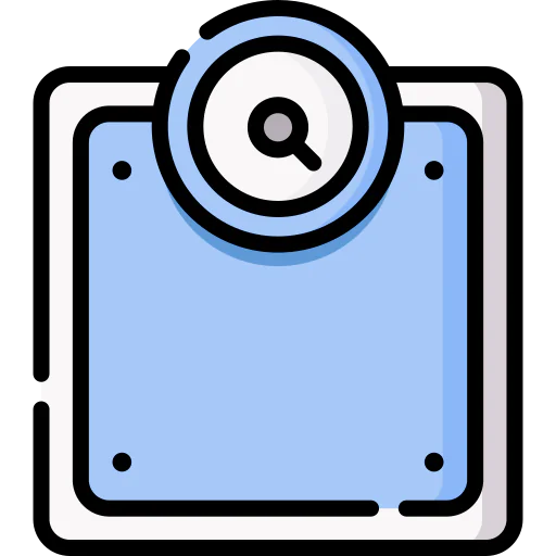 Weight scale icon