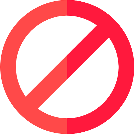 No entry icon