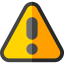 Warning sign icon 64x64