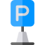 Parking sign icon 64x64
