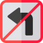 No turn іконка 64x64