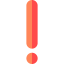 Exclamation mark icône 64x64